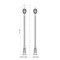 Z-Lite Davina 3 Light Outdoor Post Mounted Fixture, 10in. W x 114.25in. H, Black 5016PHMR-5011P-BK - alternate 7